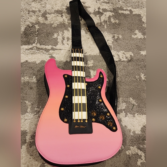 Betsey Johnson Handbags - Betsey Johnson Kitsch Pretty N' Funk Pink Crossbody Electric Guitar